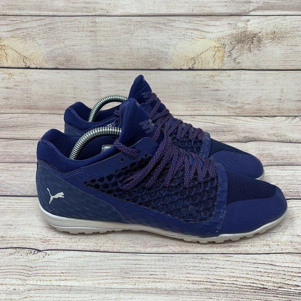 Puma 365 Netfit CT Soccer Shoes Navy Blue White Men's Size 7.5